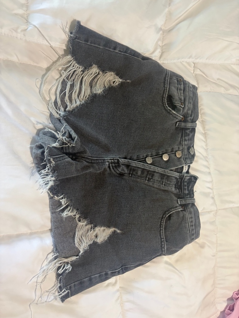 PacSun black ultra high rise vintage Denim Shorts